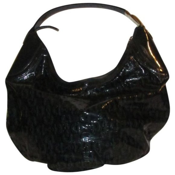 Gucci Ocean Blue 'Snow Glam' HOBO Canvas and Leather w Gold Buckle Horse Bit - Picture 1 of 12